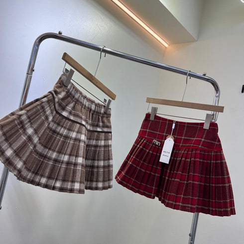 KELTIS Plaid Mini Skirts